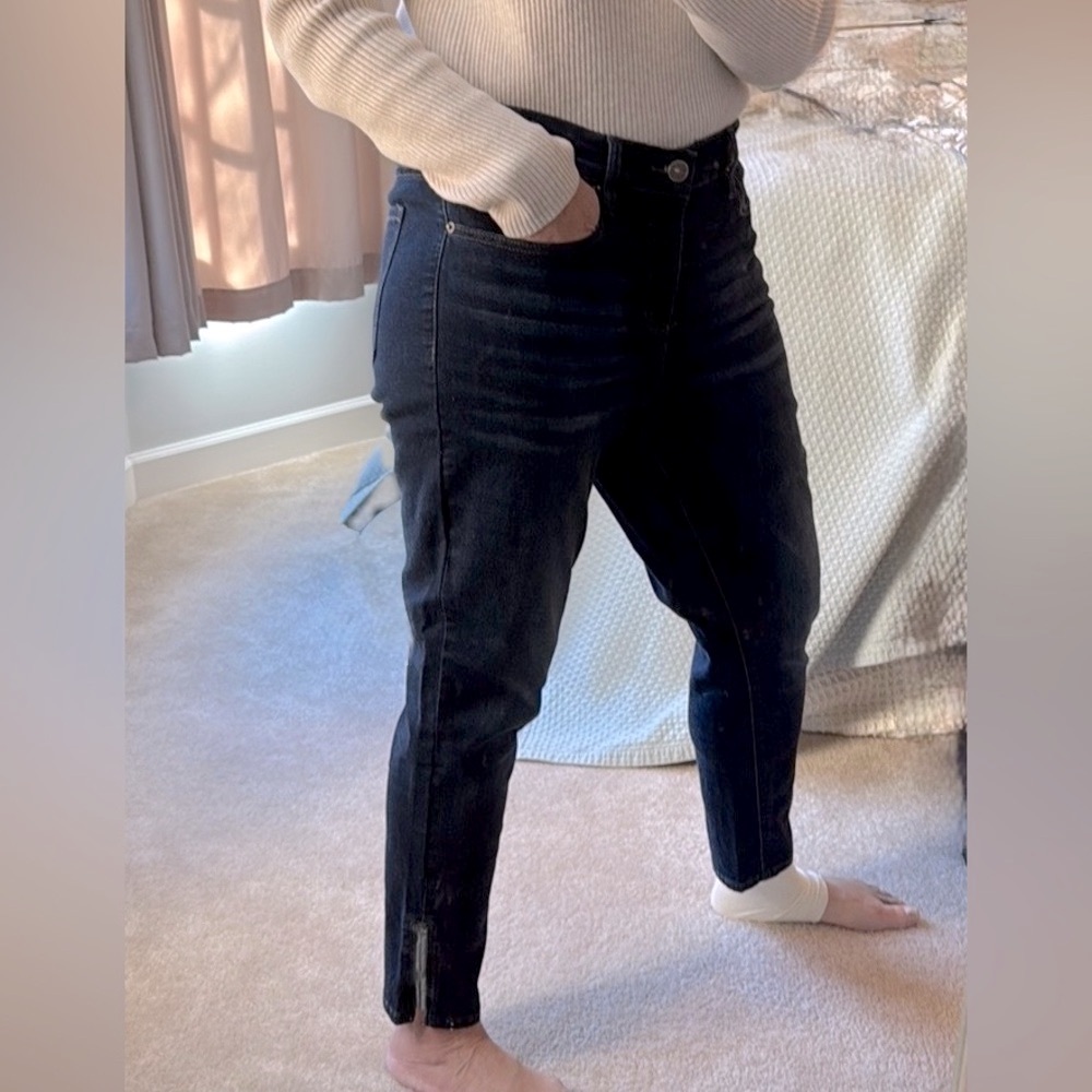 Nicole Miller Mid Rise Skinny Cropped Jeans